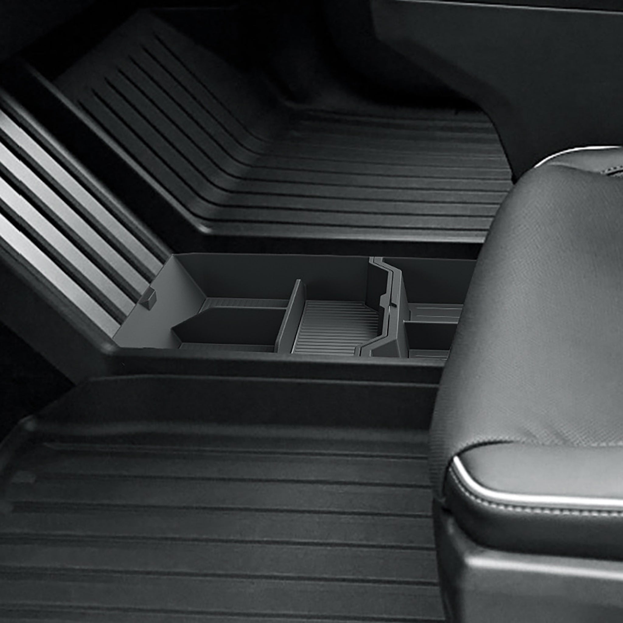 Premium ABS Cybertruck Center Console Organizer Tray - Custom Fit Storage Solution for Tesla Cybertruck Accessories | Perfect for Road Trips & Daily Commute