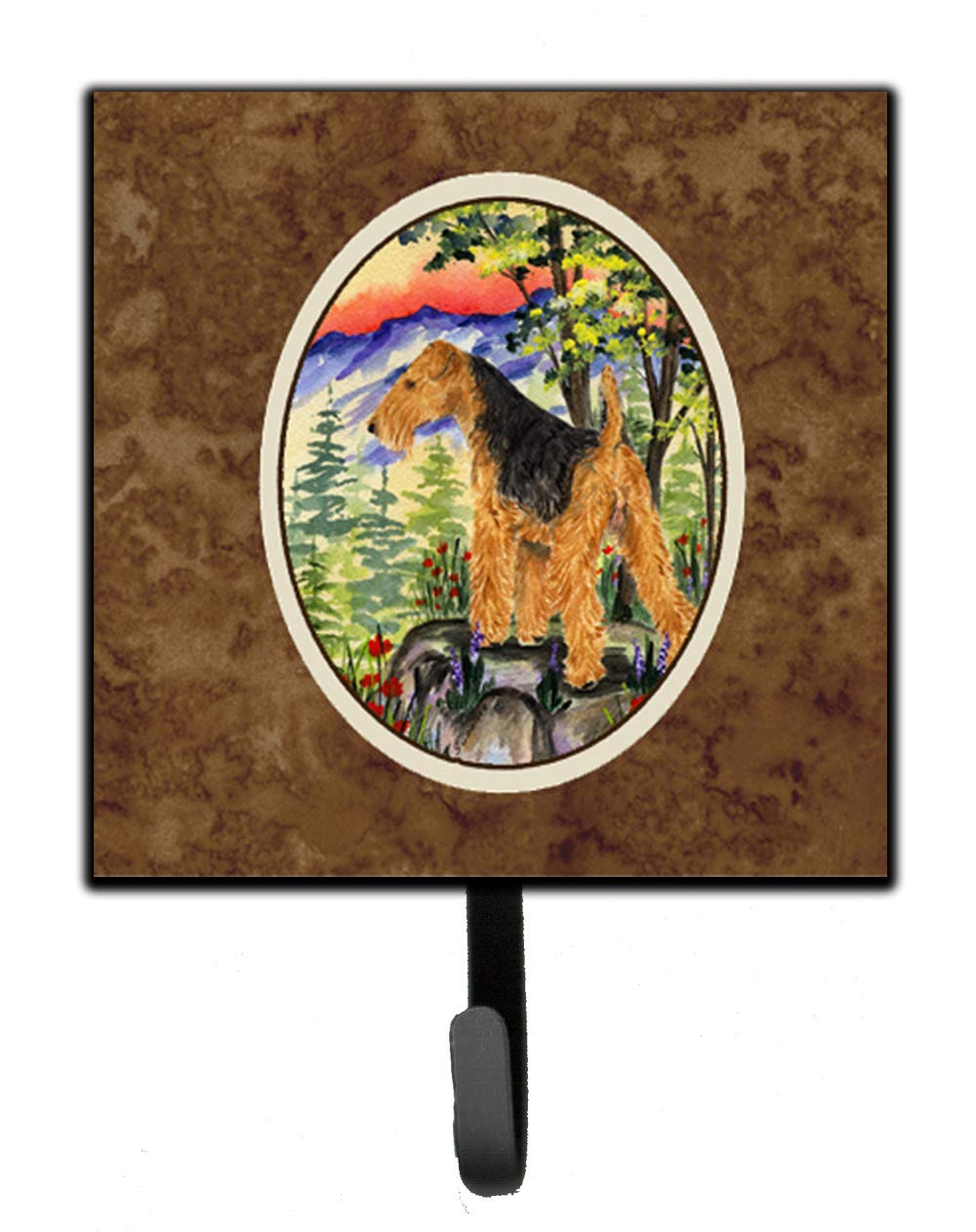 Lakeland Terrier Wall Hook Set - Key Holder, Coat Rack & Leash Hanger for Home Entryway, Kitchen, Bathroom | Durable Wall Mount Organizer for Keys, Towels, Aprons & Pet Accessories