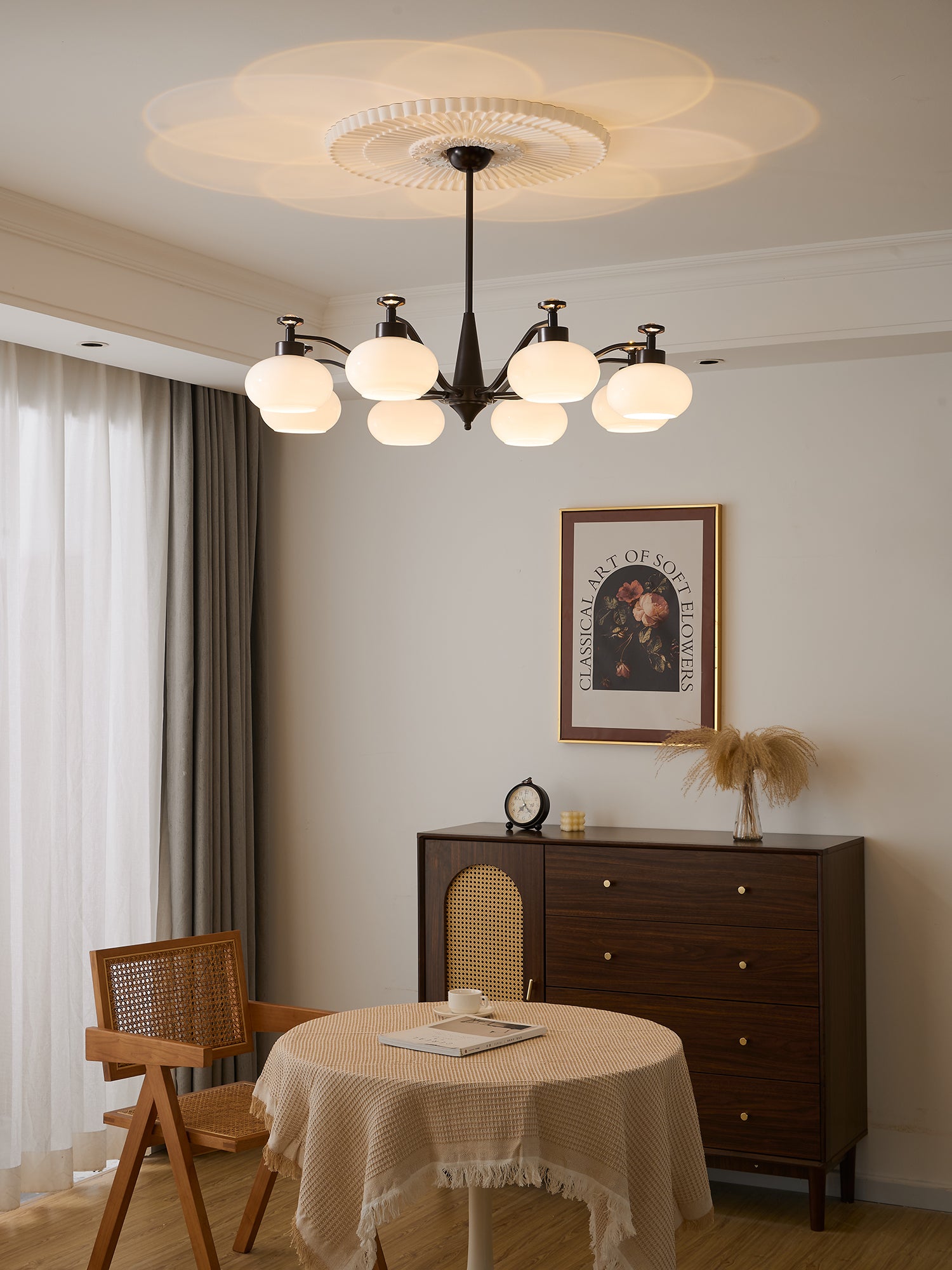 Astrid Chandelier - Modern Crystal Ceiling Light Fixture for Dining Room, Living Room & Bedroom | Elegant Lighting Decor for Home & Office