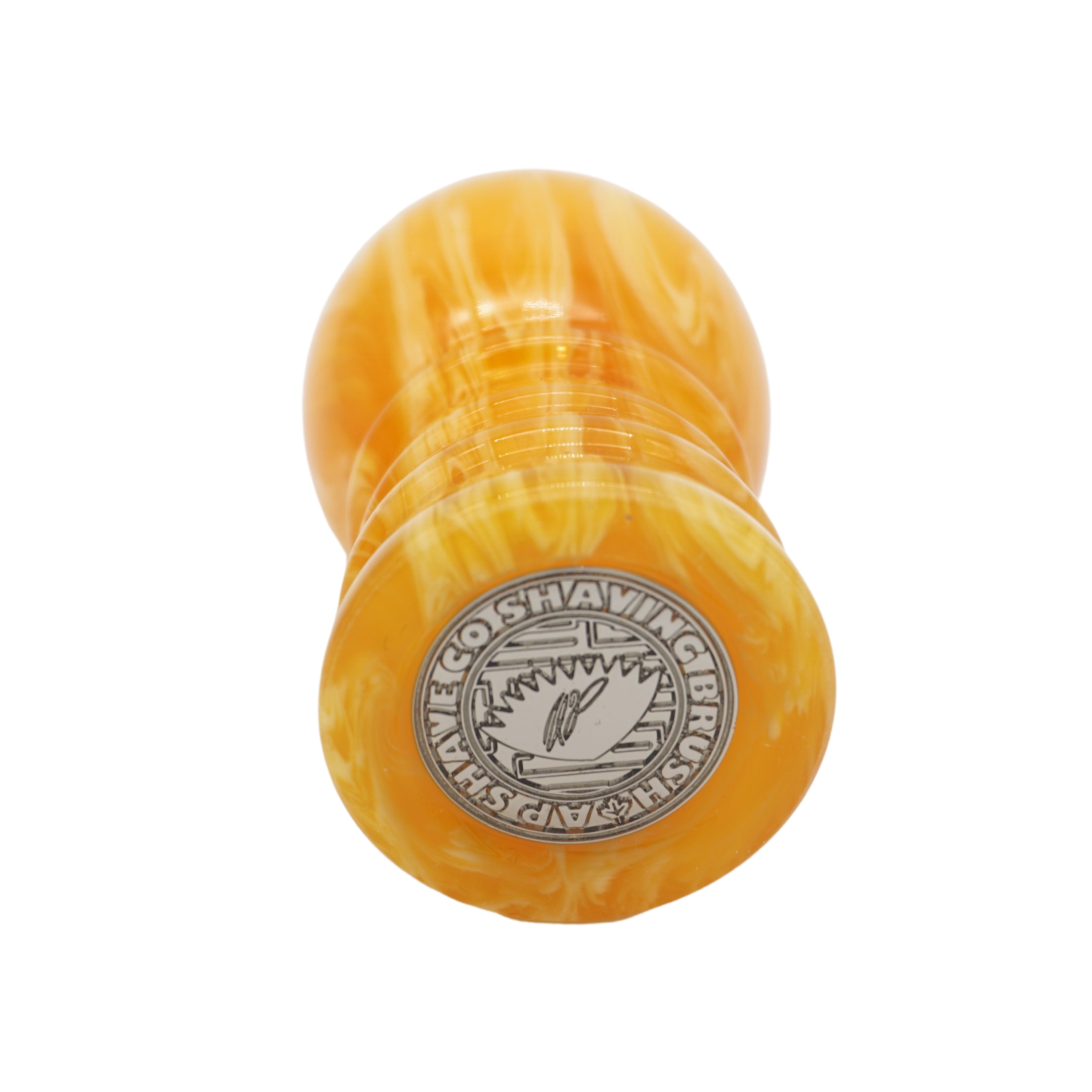 Premium Amber Handcrafted Shaving Brush Handle for Wet Shaving - Fits 24mm & 26mm Knots - Perfect for Classic Barber Shaving & Luxury Grooming Gifts