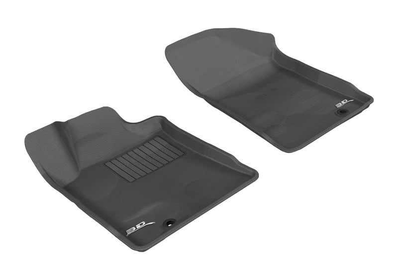 3D MAXpider Custom Fit All-Weather Floor Mats for 2009-2014 Nissan Maxima Kagu (1st Row) - Premium Black Car Mats for Ultimate Protection & Style | Perfect for Daily Commute, Road Trips & Winter Driving