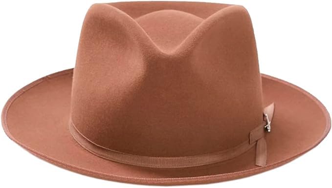 Stetson Men's Stratoliner Royal Quality Fur Felt Hat - Walnut Brown 7 1/8 Size - Premium Cowboy Hat for Western Style, Outdoor Adventures & Formal Events