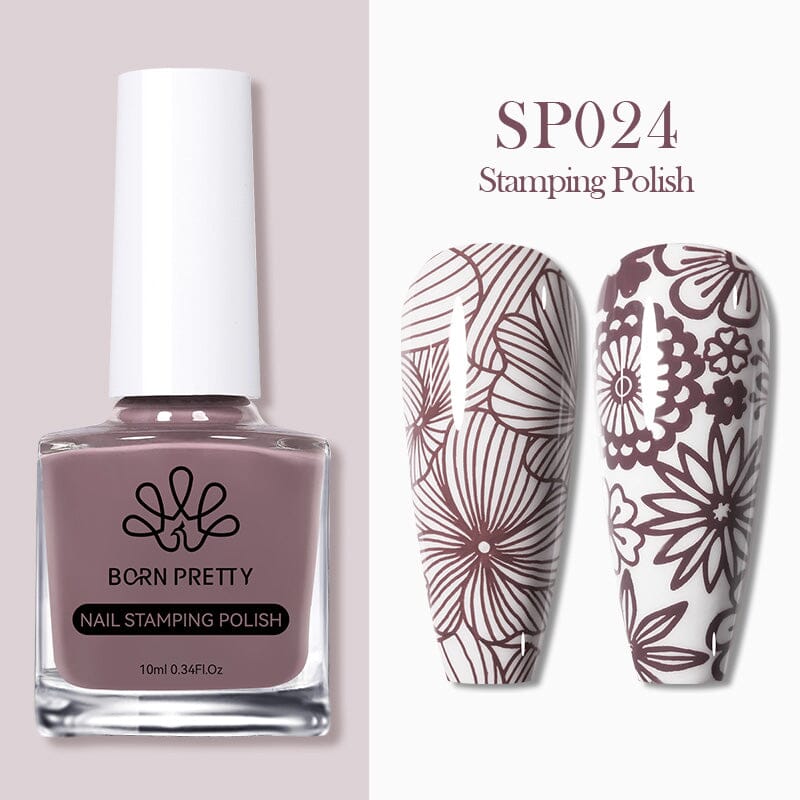 BORN PRETTY 10ml Nail Stamping Polish - Long Lasting, High Pigment Nail Art Polish for Professional Salon & DIY Home Manicure - Perfect for Nail Art Designs, Special Occasions & Gift Giving