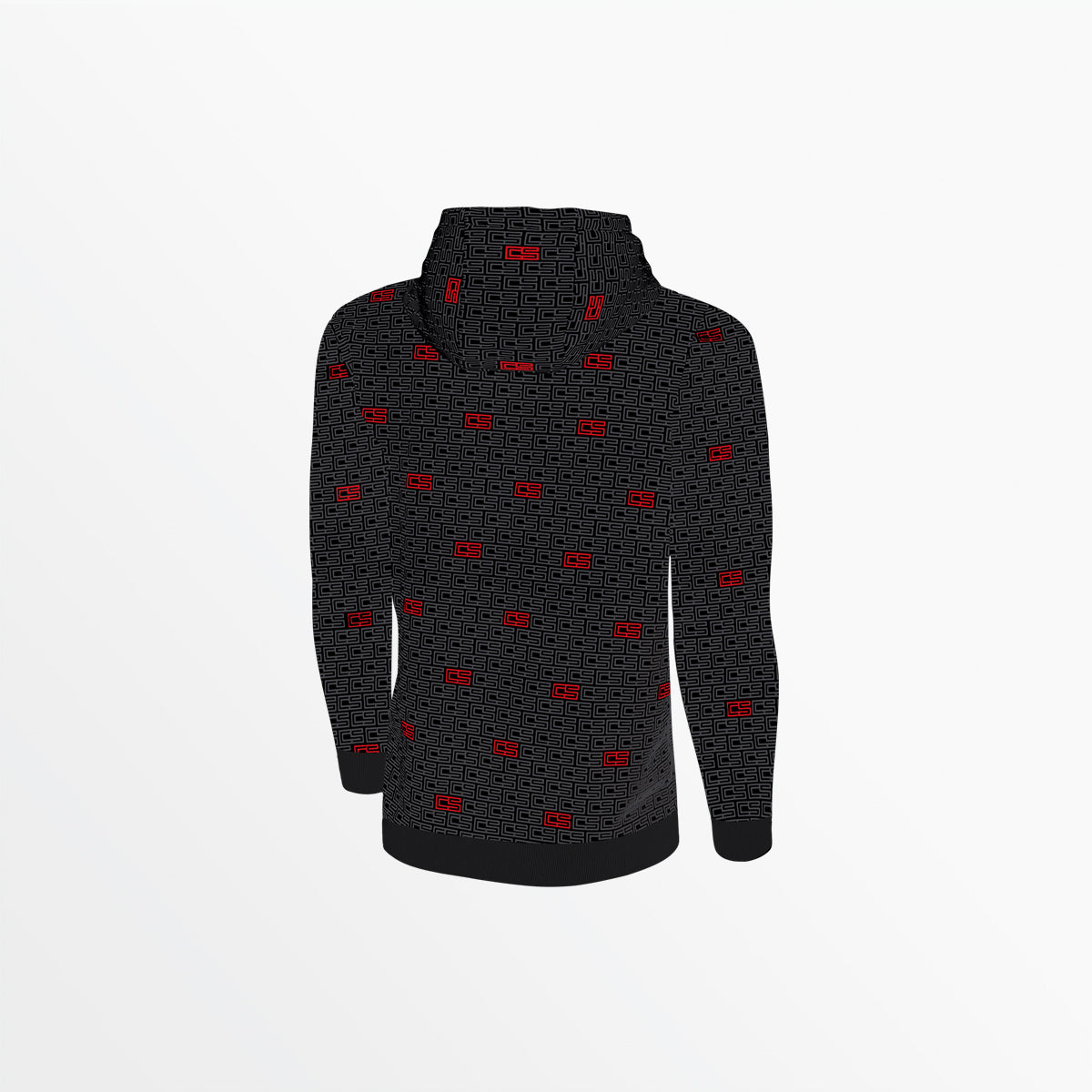 Youth CS Monogram Print Pullover Hoodie - Stylish & Comfortable Sweatshirt for Casual Wear, School & Street Fashion