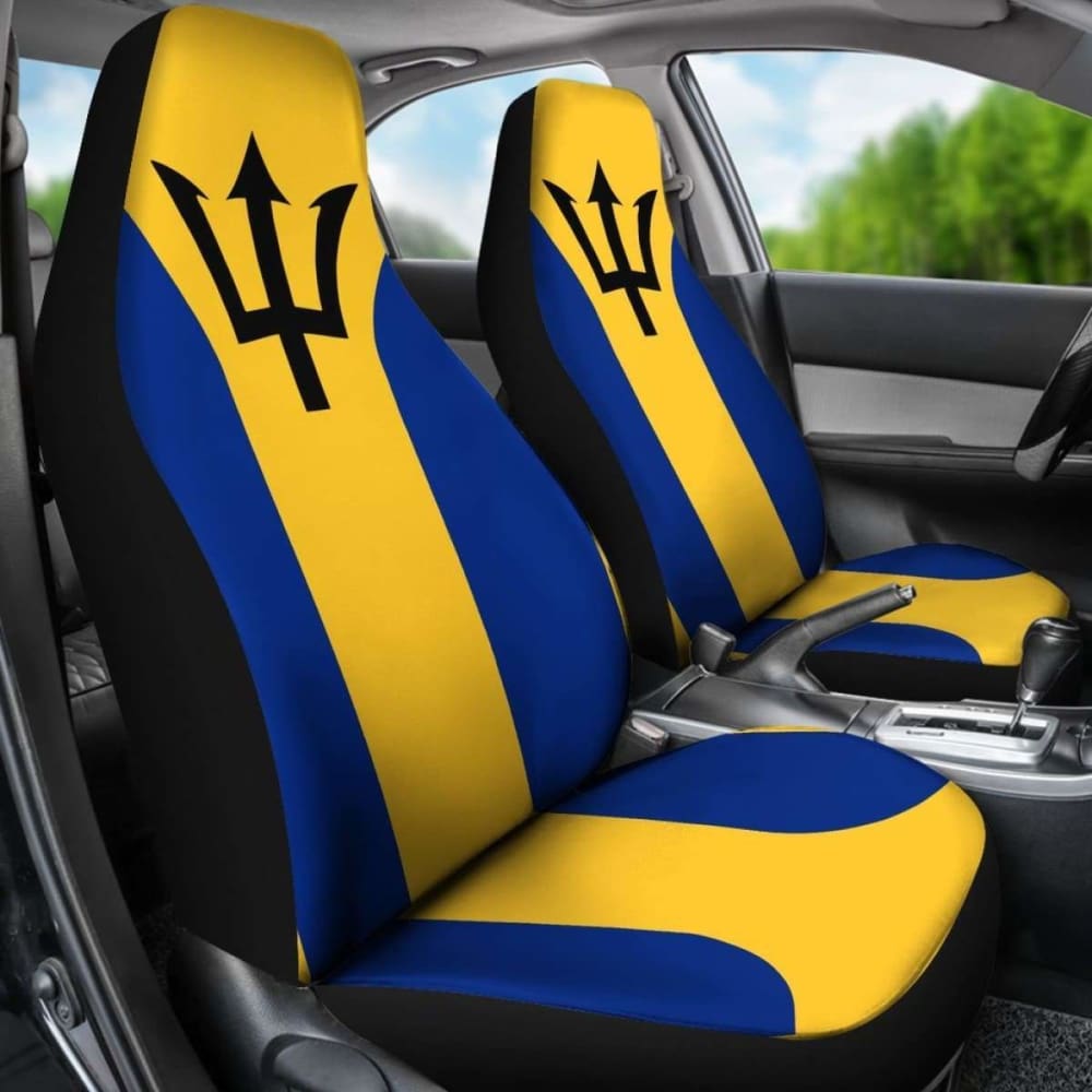 Barbados Flag Car Seat Covers - Premium Custom Fit for Cars, Trucks & SUVs | Durable & Stylish Protection for Road Trips & Daily Commutes