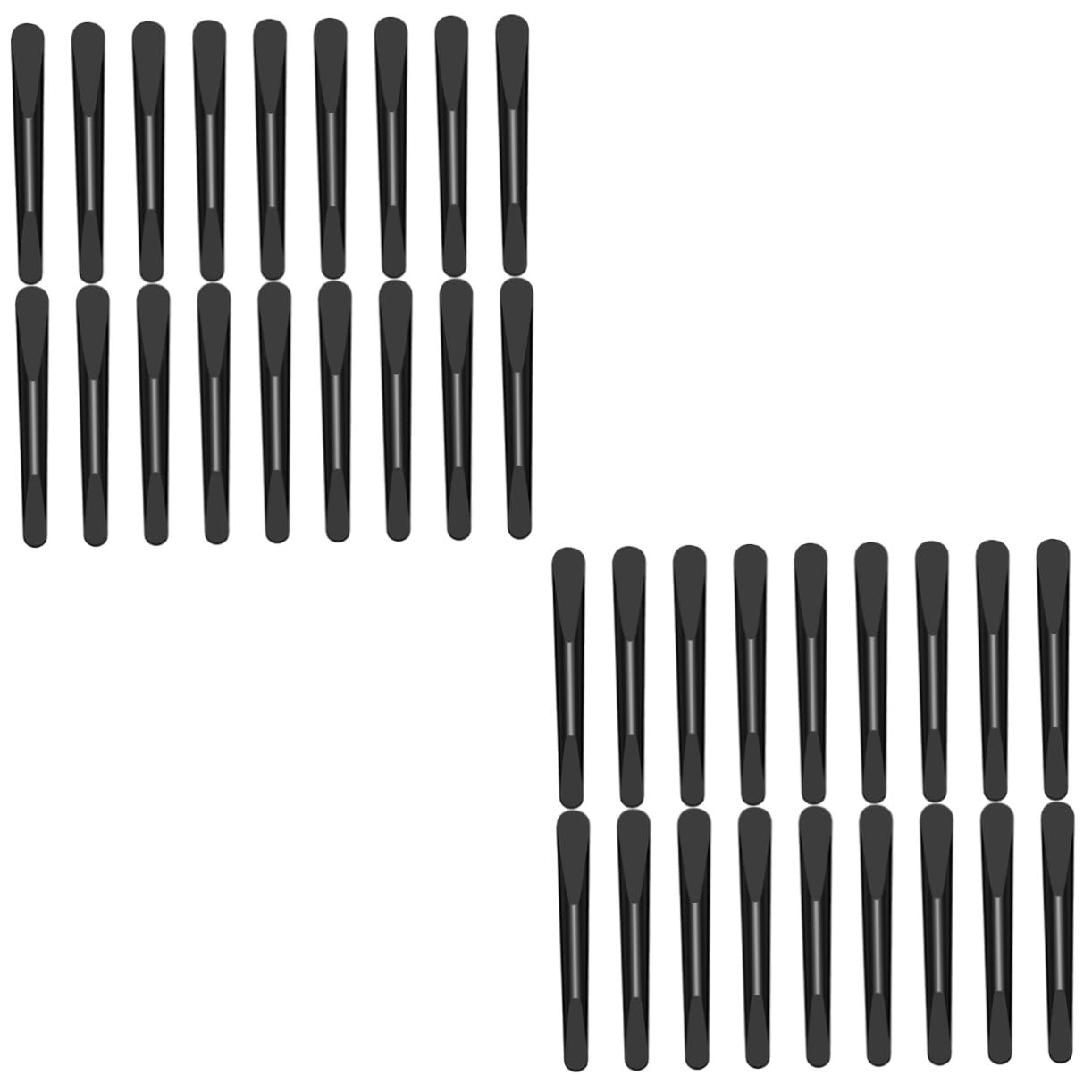 100 Pcs Black Plastic Makeup Spatulas - Cosmetic Mixing & Stirring Tools for Creams, Lotions & Beauty Products | Perfect for DIY Cosmetics, Salon Use & Home Beauty Kits