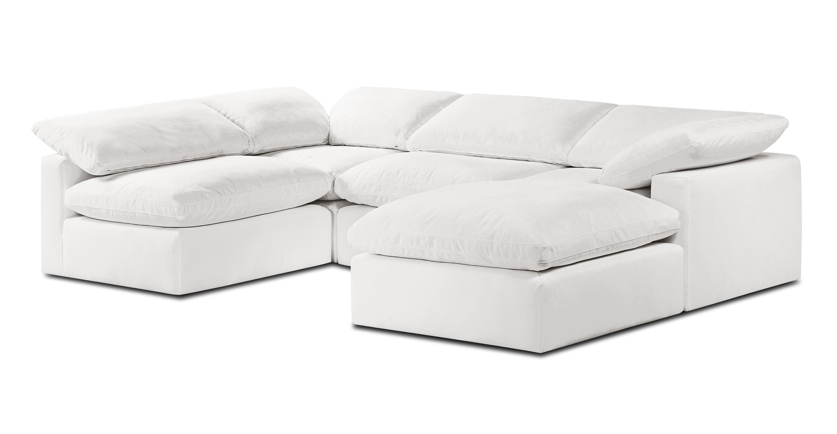 5-Seat Aspen Modular U-Shaped Sectional Sofa - Modern L-Shaped Living Room Couch for Family Gatherings & Movie Nights