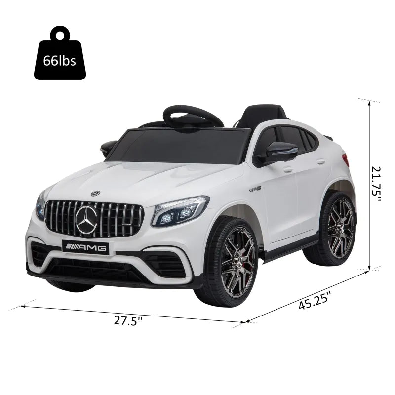 Mercedes Benz AMG 12v Kids Ride On Car - Electric Toy Car for Children with Parent Remote Control - Perfect for Outdoor Play, Birthday Gifts & Backyard Fun