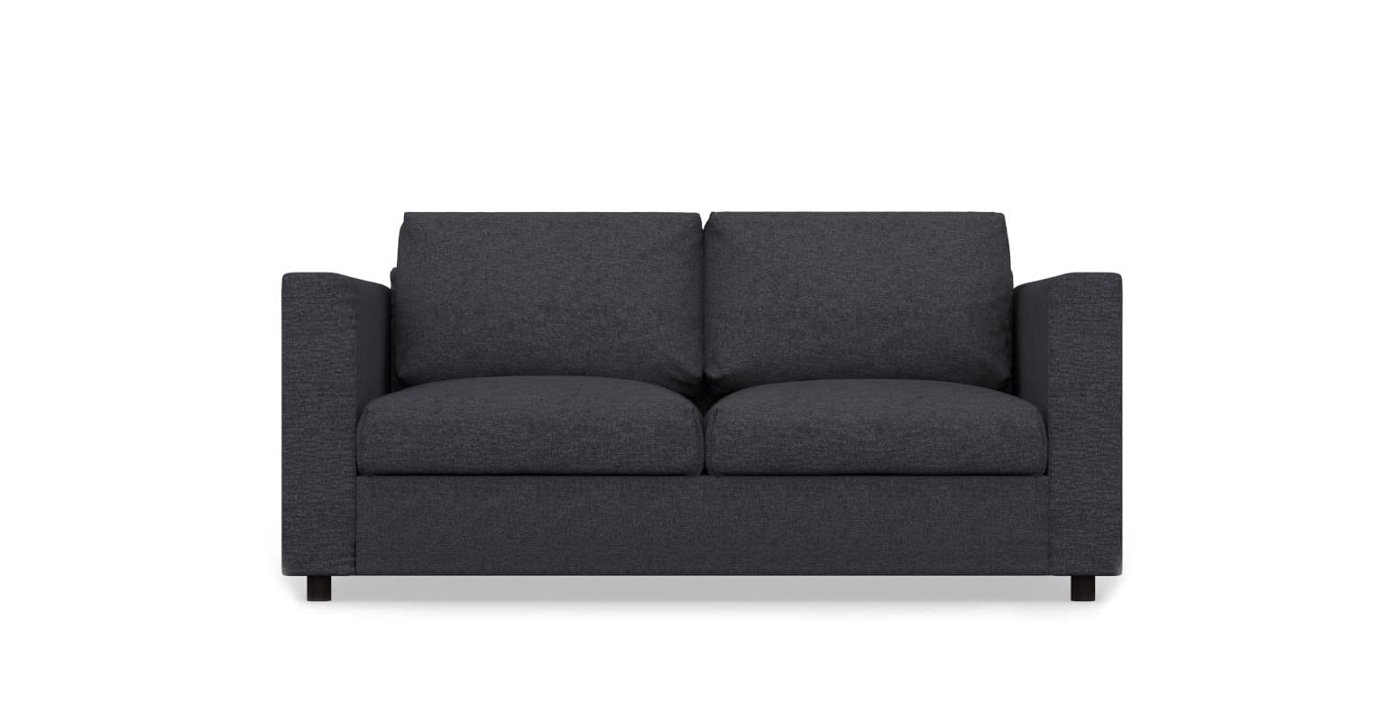 Premium VIMLE 2-Seat Sofa Bed Slipcover - Handmade 140cm Replacement Cover Only (Deep Blue Crown) for Living Room, Bedroom & Guest Room Comfort