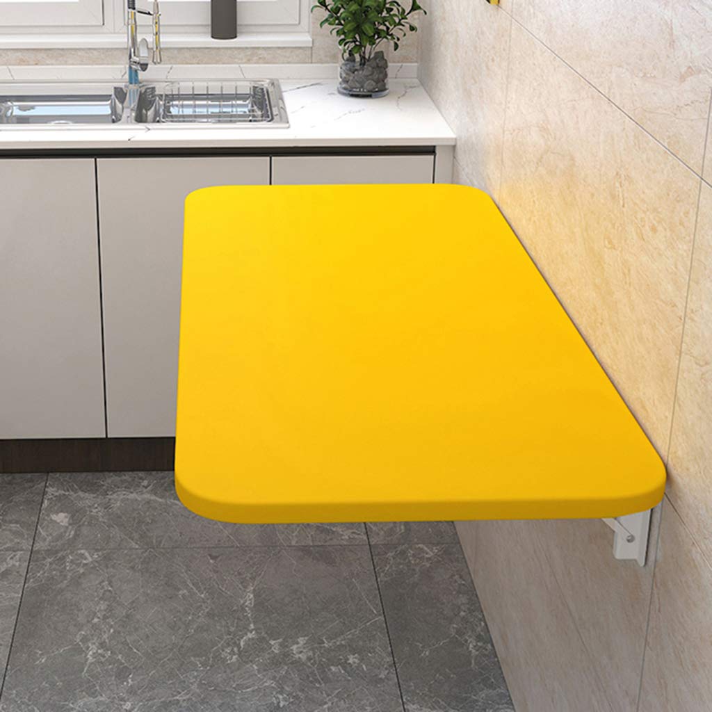 Foldable Wall-Mounted Drop Leaf Table - Heavy Duty Cold Rolled Steel Bracket for Kitchen, Dining, Office & Workspace | Space-Saving Folding Shelf, Desk & Bench Solution for Small Homes & Apartments