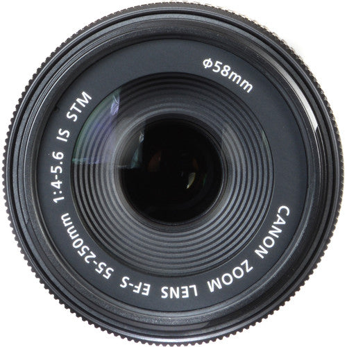 Canon EF-S 55-250mm f/4.5-5.6 IS STM Telephoto Zoom Lens (8546B002) with Pro Lens Kit - Perfect for Portrait, Wildlife & Sports Photography