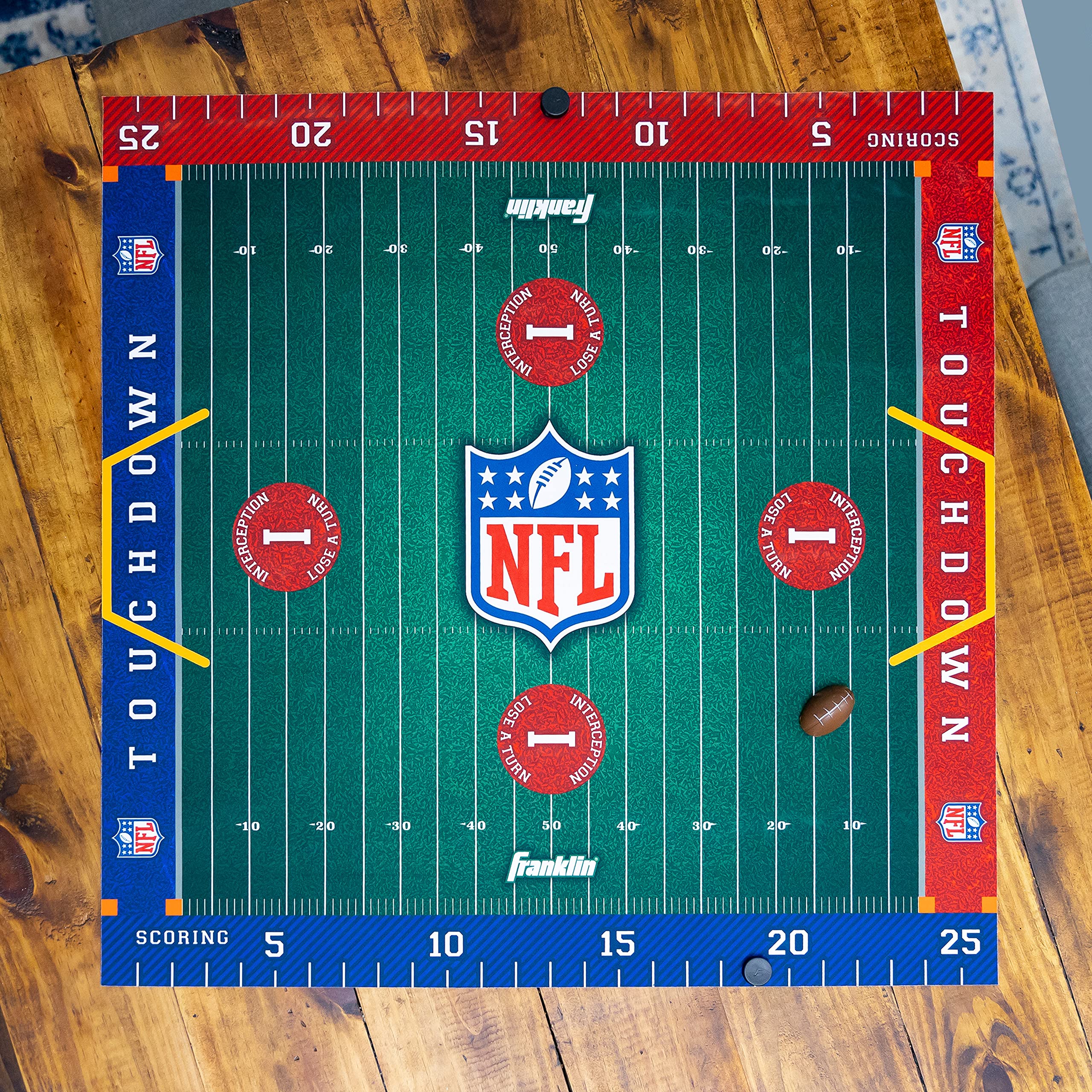 Franklin Sports NFL Football Slide Table-Top Game - Classic Paper Football Game for Kids & Adults - Fun Family Game Night & Office Desk Entertainment
