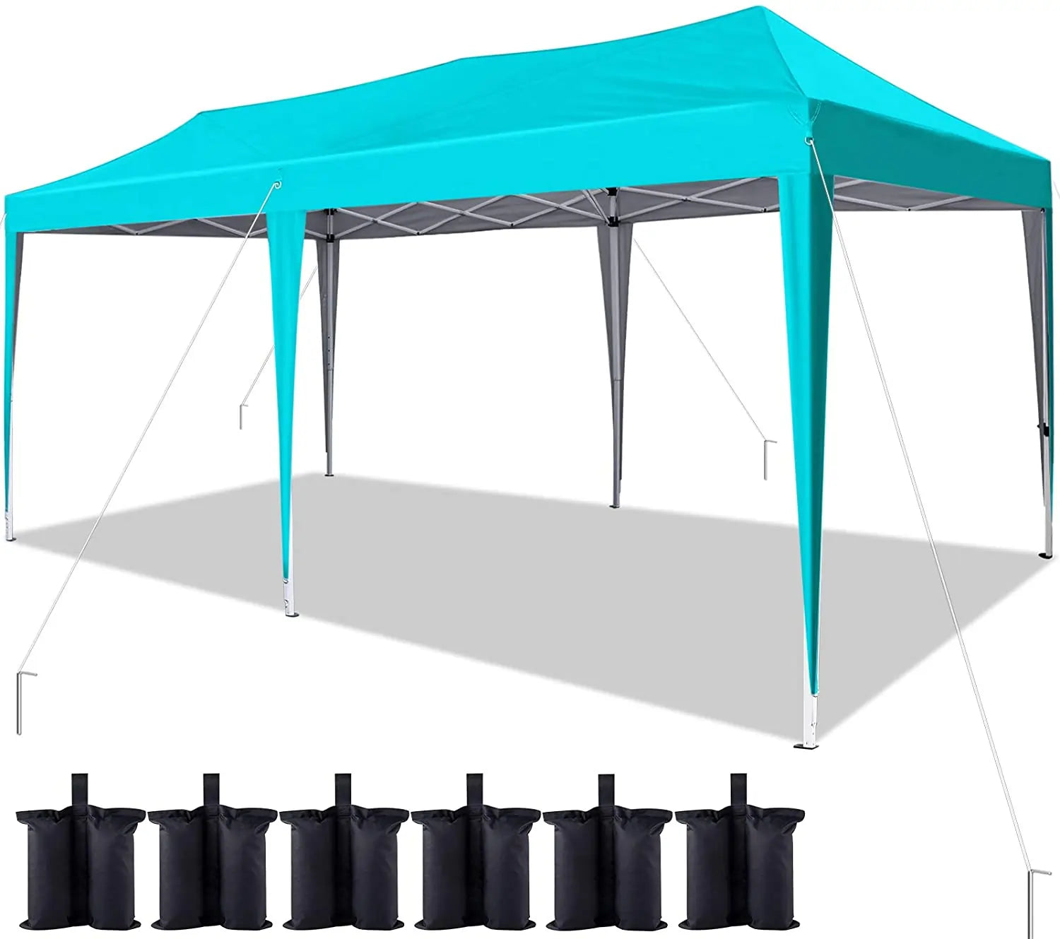 Quictent 10' x 20' EZ Pop Up Canopy Tent - Instant Shelter for Outdoor Events, Parties, Camping & Beach - Waterproof & UV Protection