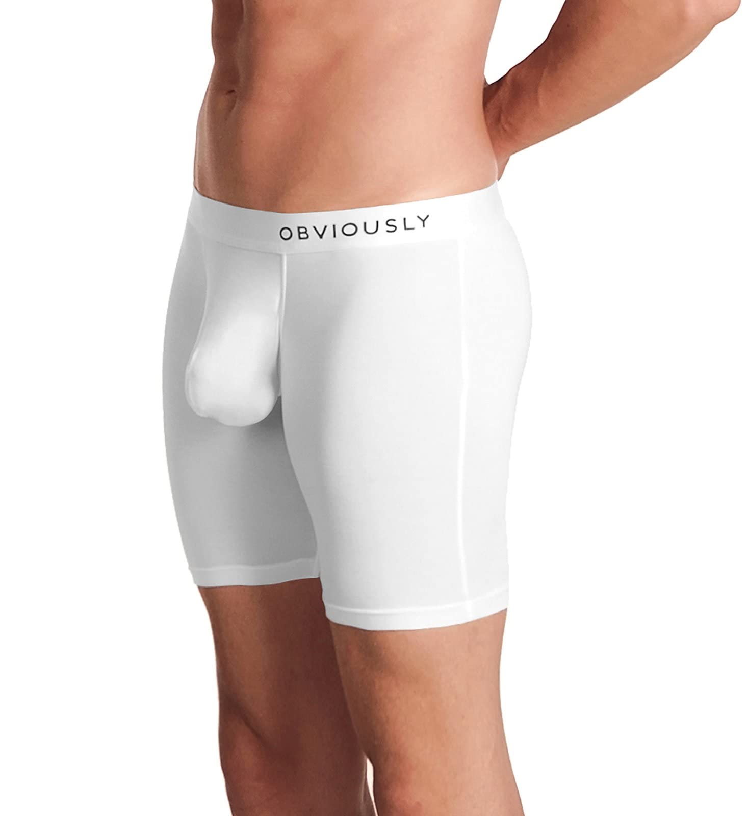 PrimeMan Men's 6-Inch Boxer Briefs - Soft Breathable Underwear for Daily Wear & Active Lifestyle | Comfortable Cotton Blend Underwear for Workout, Running & Everyday Use