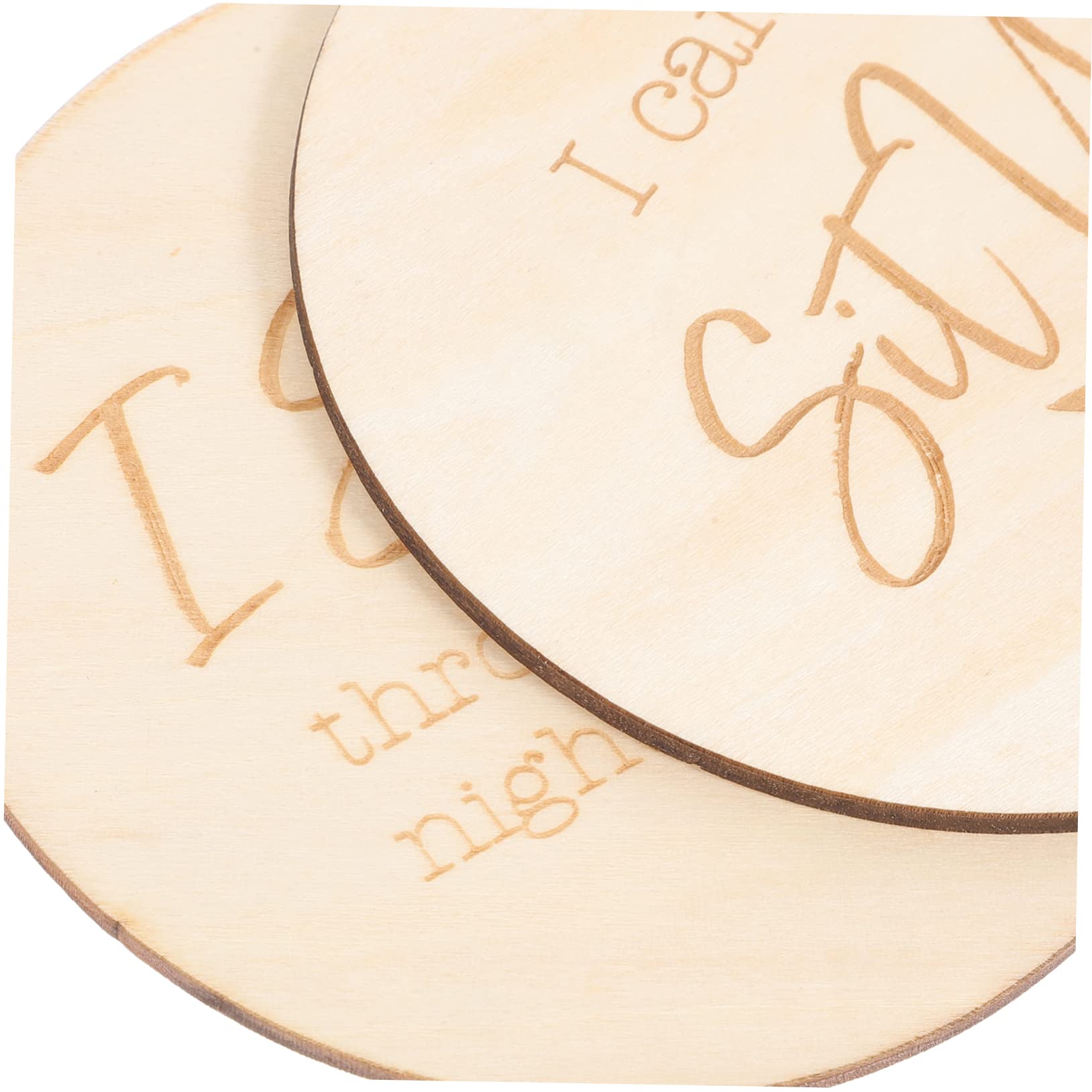 ORFOFE Wooden Baby Milestone Cards - 12 Pack Growth Sign Discs for Newborn Photography, Nursery Decor & First Birthday Party Decorations - Perfect for Baby Shower Gifts and Monthly Photo Props