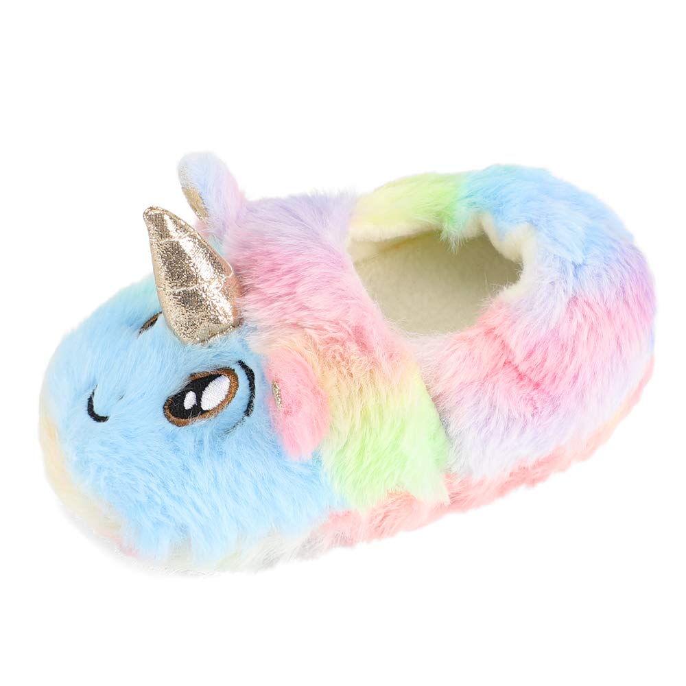**Warm Cartoon Animal Slippers for Girls & Toddlers - Cozy Plush House Shoes for Kids - Perfect for Indoor Winter Comfort**