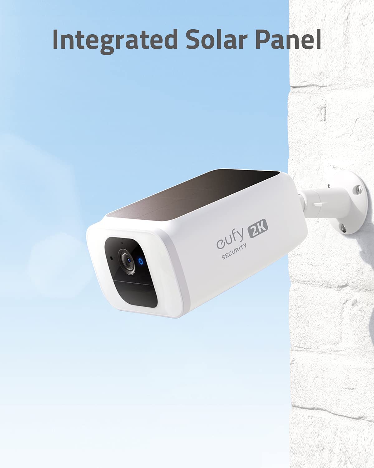 eufy Security SoloCam S40 Solar-Powered Wireless Outdoor Security Camera - 2K Resolution, Color Night Vision, No Monthly Fee - Perfect for Home Surveillance, Backyard Monitoring & Property Protection (Renewed)