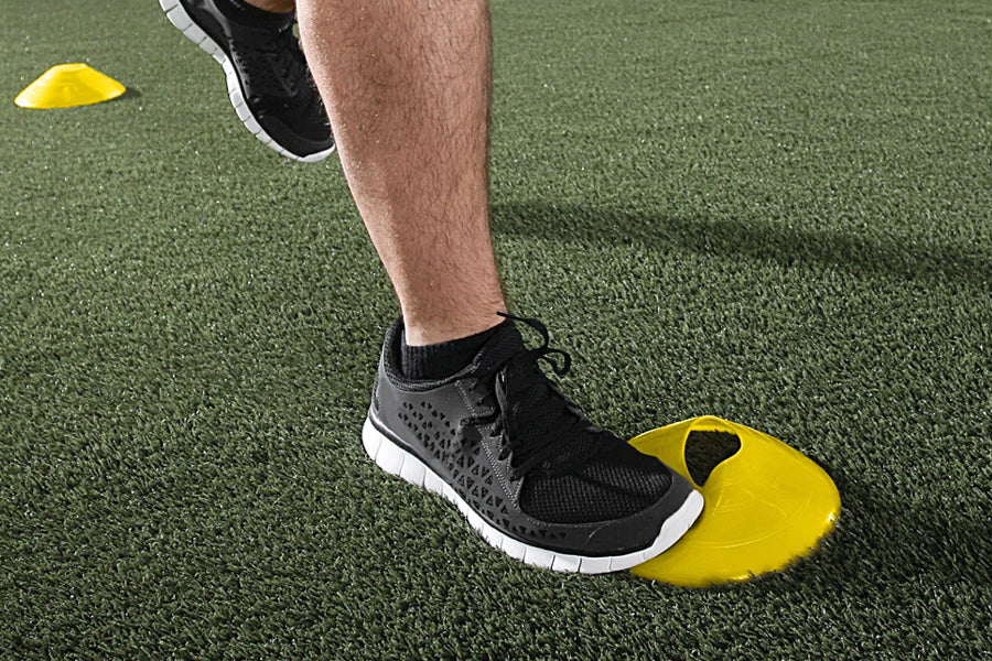 SKLZ Agility Training Cones - Set of 12 for Speed & Footwork Drills - Perfect for Soccer, Football, Basketball Practice & Fitness Workouts