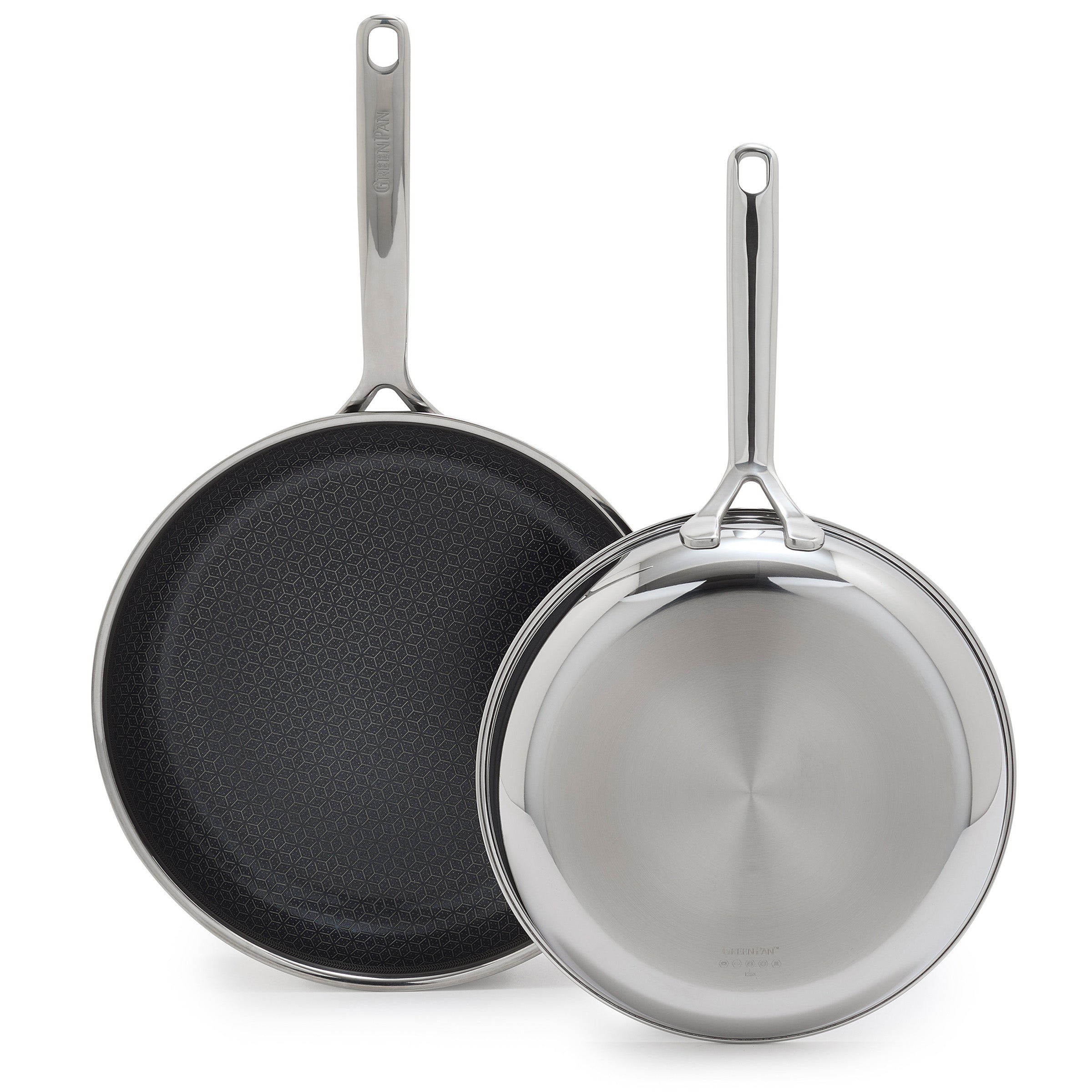 Spectra Thermobond Hybrid Ceramic Nonstick Frypan Set - 10 & 12 Inch Pans for Healthy Cooking | Perfect for Frying, Sautéing & Baking