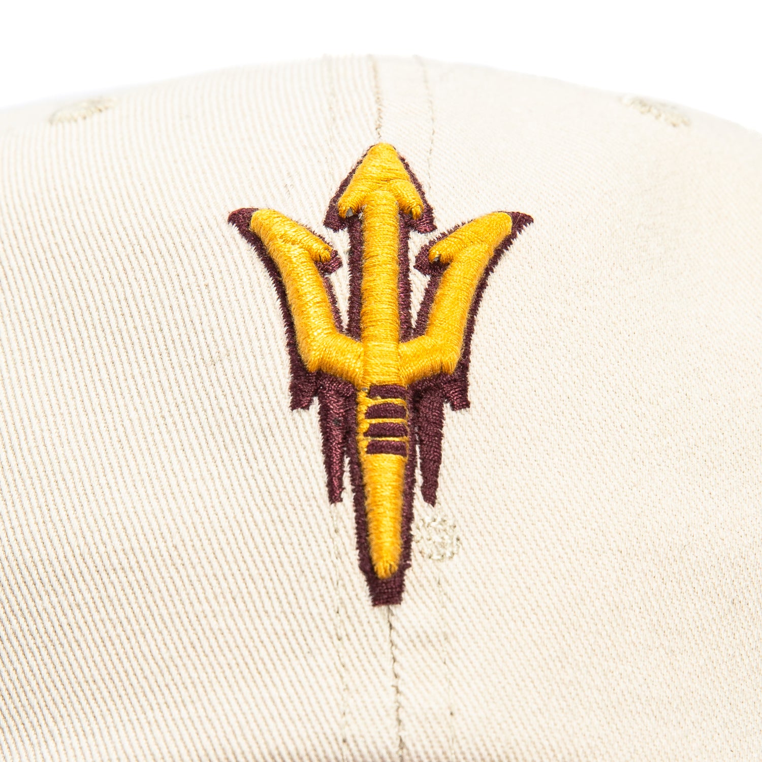 47 Brand Arizona State Sun Devils Grand Stand Adjustable Cleanup Hat - Khaki & Maroon College Baseball Cap for Men & Women - Perfect for Game Day, Tailgating, and Casual Wear