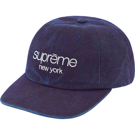 Supreme Classic Logo 6-Panel Blue Snapback Hat - Streetwear Fashion for Men & Women | Perfect for Urban Outfits, Skateboarding & Hip-Hop Style