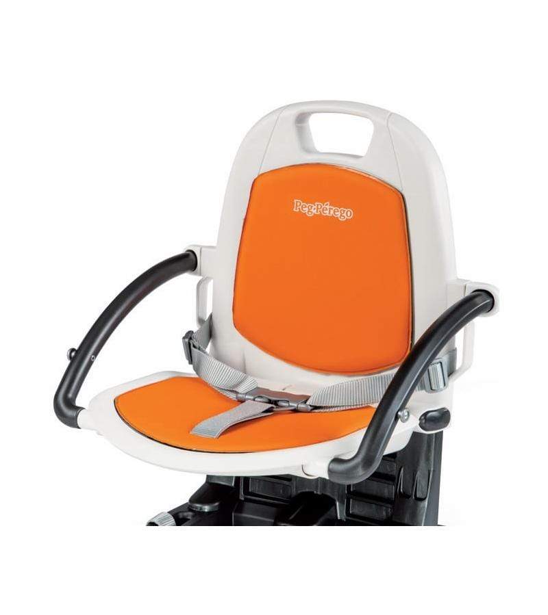Peg Perego Rialto Convertible Booster Seat & High Chair for Toddlers - Adjustable Height, Easy Clean, Compact Design for Dining, Travel & Small Spaces