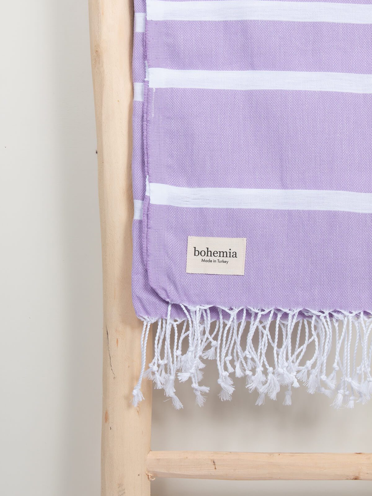Ibiza Summer Hammam Towel - Soft & Absorbent Turkish Cotton Beach Towel for Pool, Yoga & Travel - Lightweight & Quick-Drying in Lilac