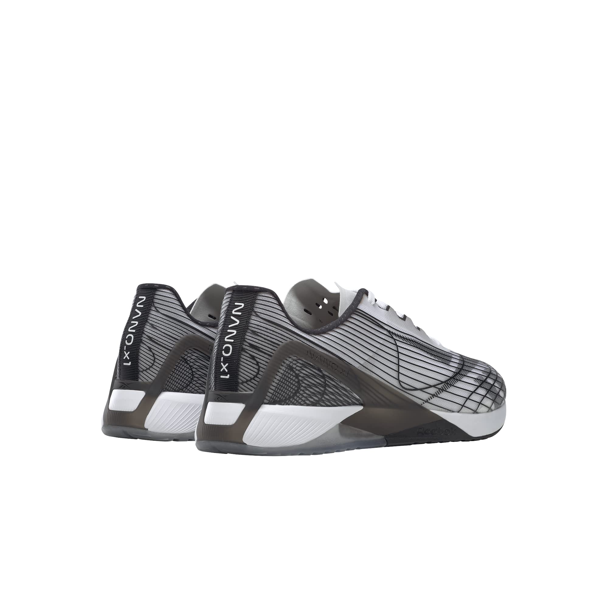 Reebok Men's Nano X1 Pursuit Training Shoes - White/Black/White Size 10.5 | CrossFit, Gym & Workout Shoes for Men | High-Performance Fitness Footwear