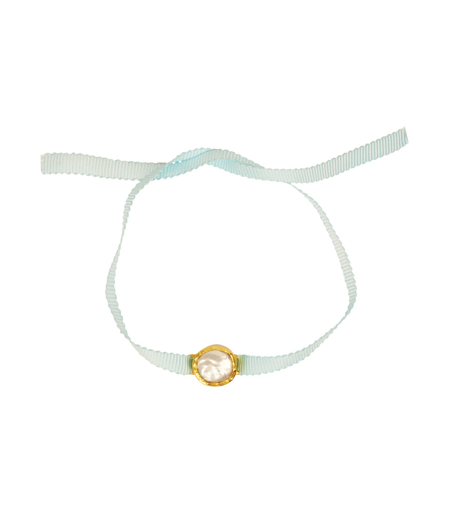 Forever Bond Baroque Pearl Rakhi - Elegant Handmade Bracelet for Raksha Bandhan, Sibling Love & Indian Festivals | Perfect Gift for Brothers & Sisters