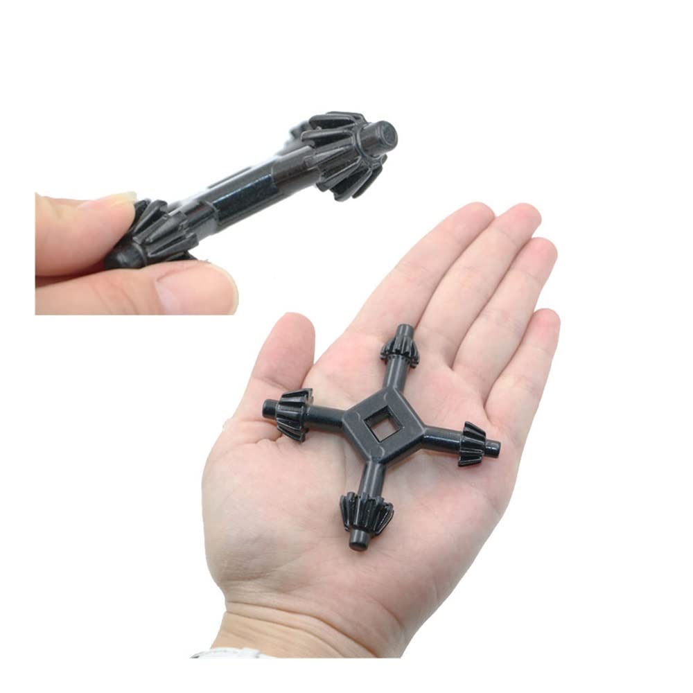 1PCS Universal 4-Way Drill Chuck Key - Fits 5.2-6mm Power Drill Bits - Multi-Size Wrench for Drills - Perfect for DIY Projects, Woodworking & Home Repairs