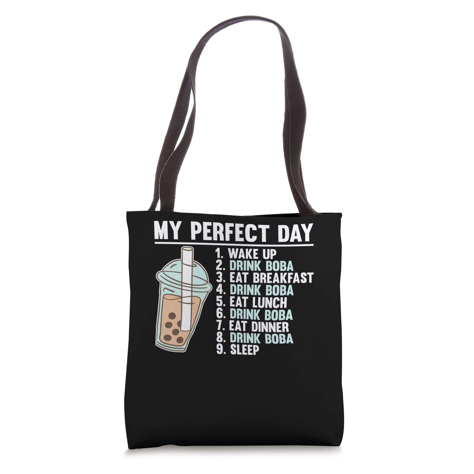 Stylish Bubble Tea Tote Bag - Reusable Grocery Shopping Bag with Cute Boba Drink Design | Perfect for Tea Lovers, Grocery Trips & Beach Outings