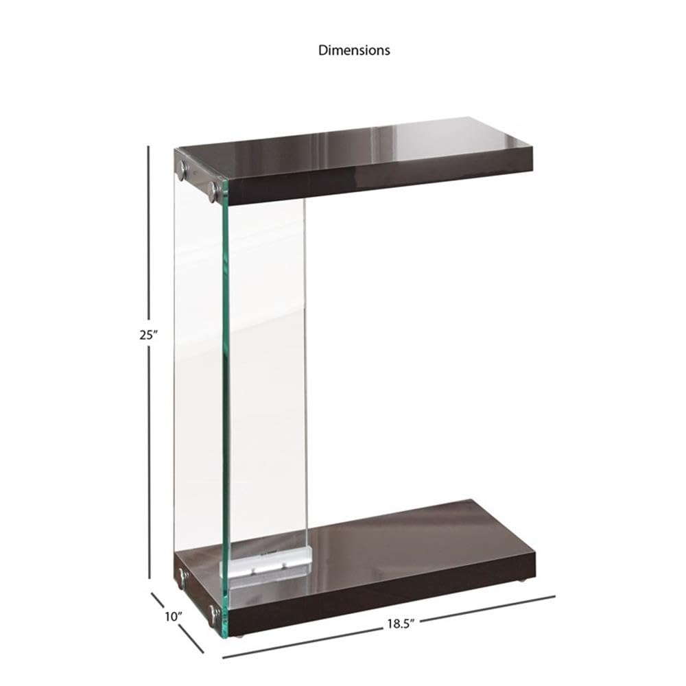 Black Finish Home Square Chairside End Table Set of 2 - Modern Side Tables for Living Room, Bedroom or Office - Perfect for Coffee, Books & Decor