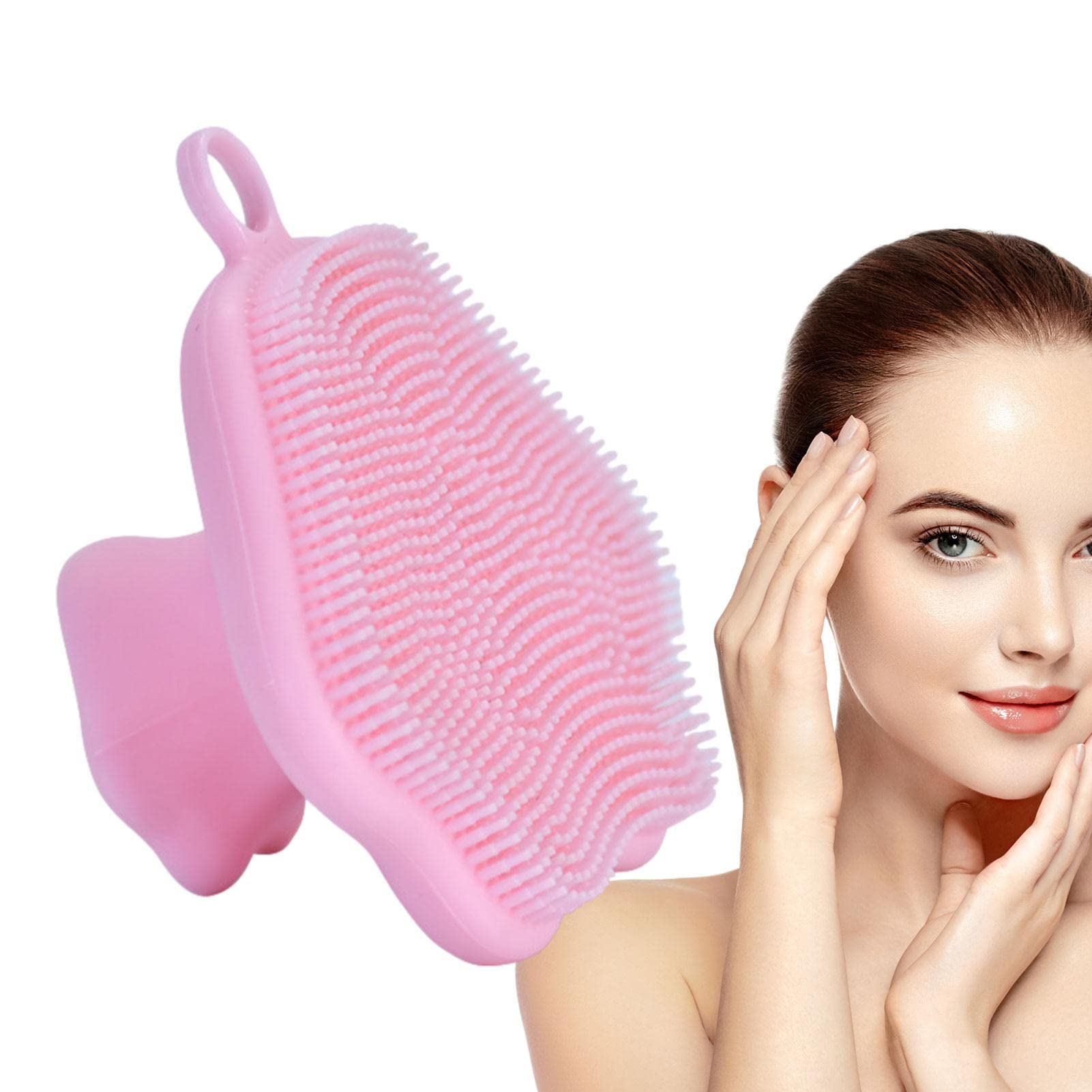 Silicone Facial Cleansing Brush for Women - Exfoliating Face Scrubber for Daily Skincare