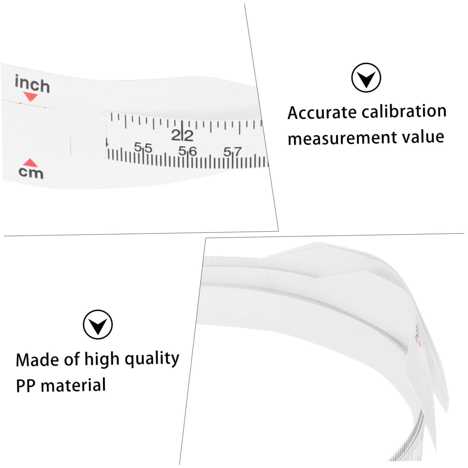 Jojofuny 6-Piece Cylinder Measuring Tape Set - Flexible PP Ruler for Measuring Circumference of Water Bottles, Cups & Baby Bottles | Perfect for Kitchen, Baby Care & DIY Projects
