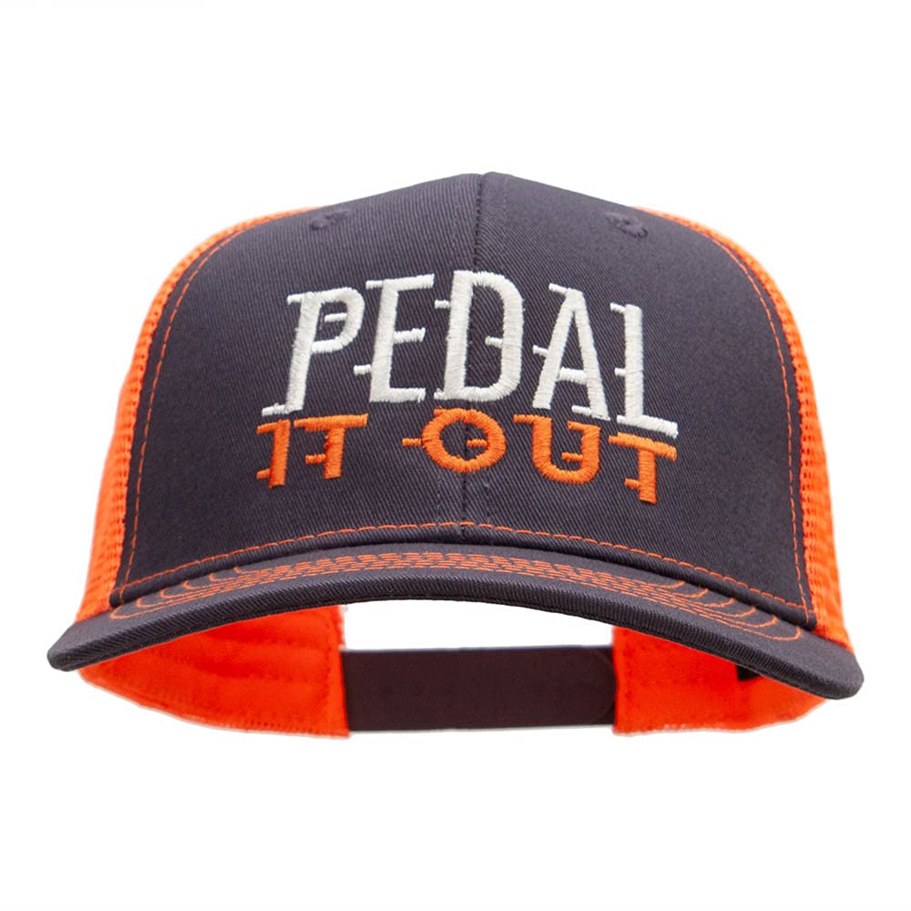 Pedal It Out Embroidered Premium Mesh Cap - Breathable Adjustable Baseball Hat for Cycling, Running & Outdoor Sports