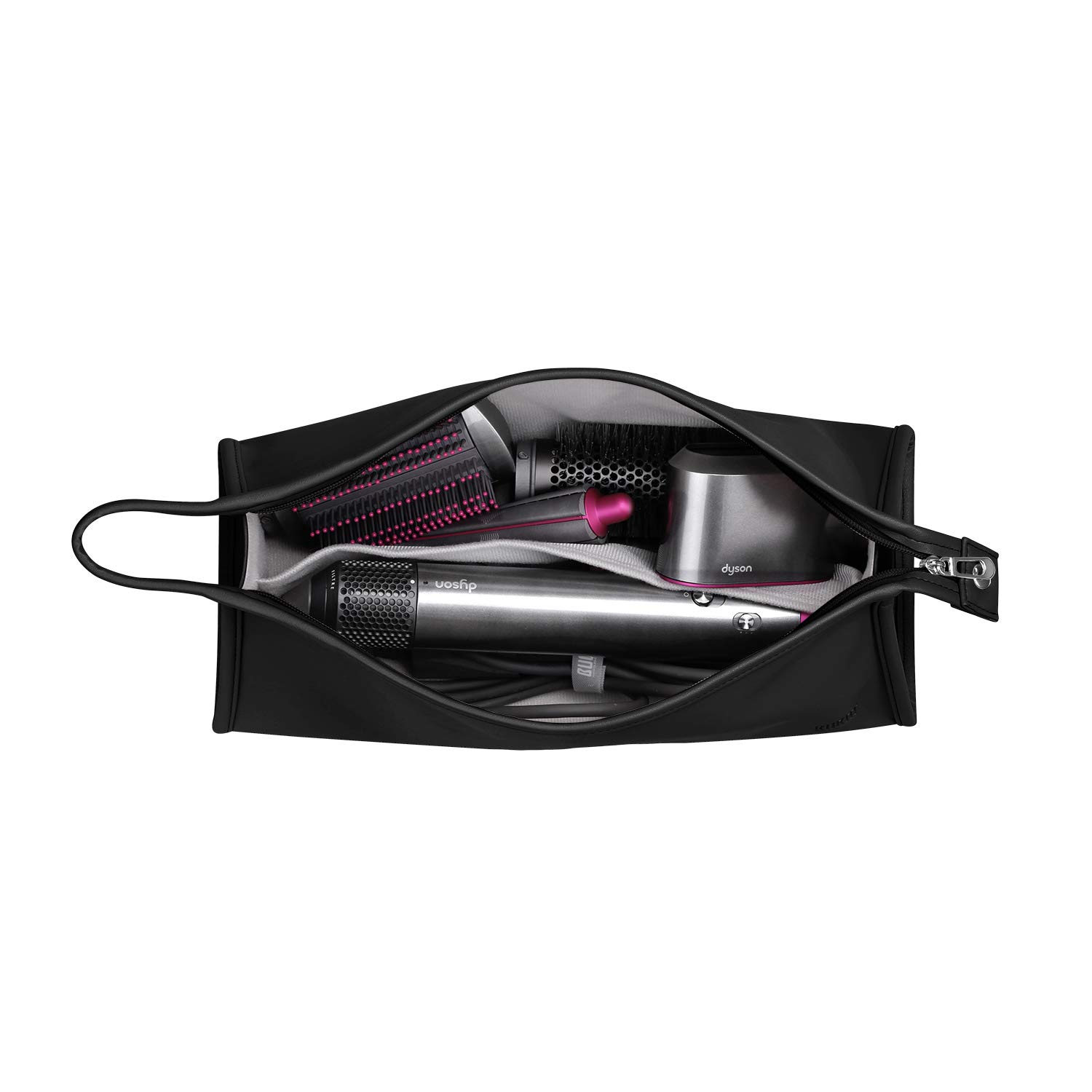 Premium PU Leather Travel Case for Dyson Airwrap & Shark Flexstyle - Waterproof, Anti-Scratch, Dustproof Storage Organizer | Perfect Travel Accessory for Hair Styling Tools (Ideal for Vacation, Business Trips & Daily Use)
