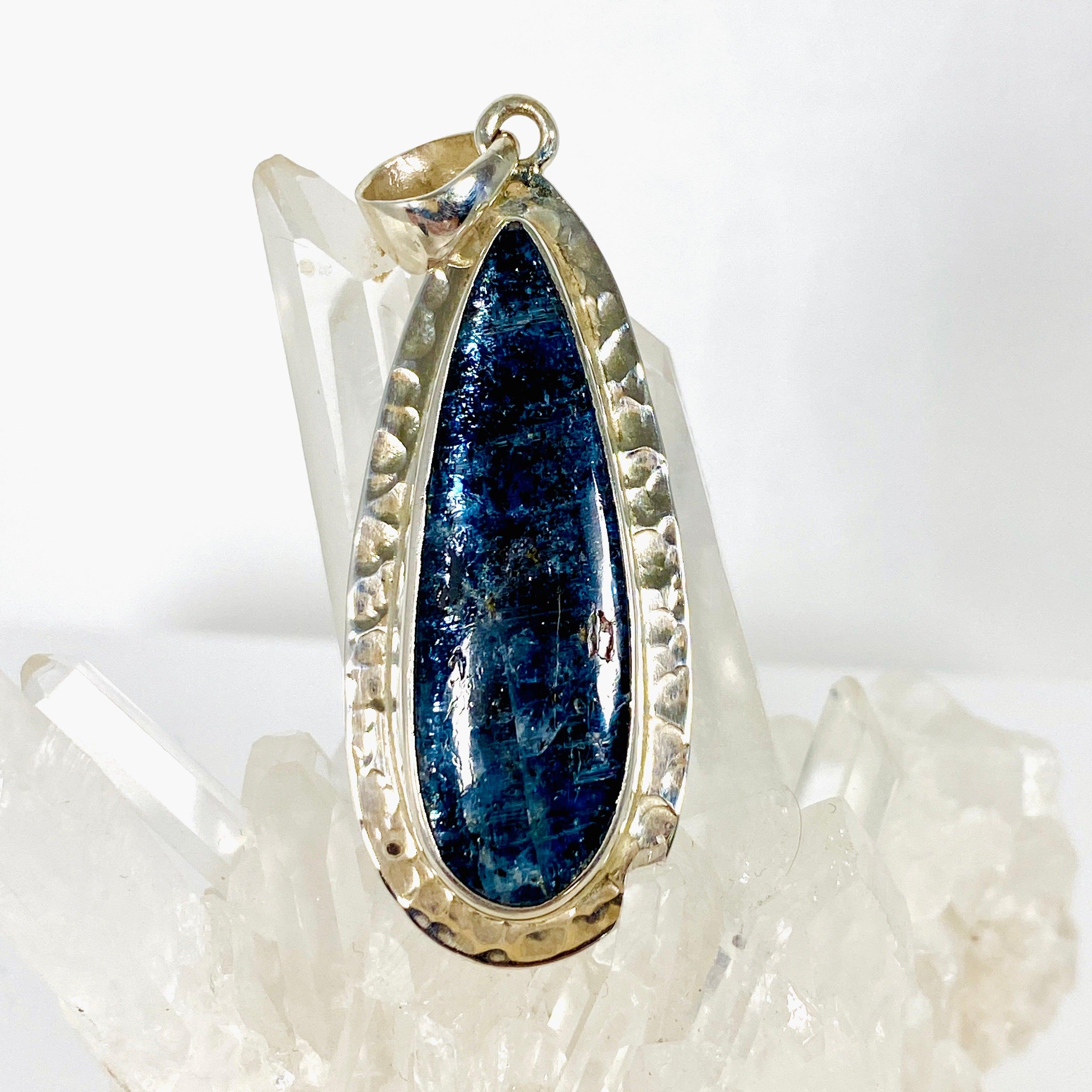 Kyanite Teardrop Pendant Necklace KPGJ3453 - Elegant Blue Gemstone Jewelry for Women, Perfect for Gifts, Weddings & Everyday Wear