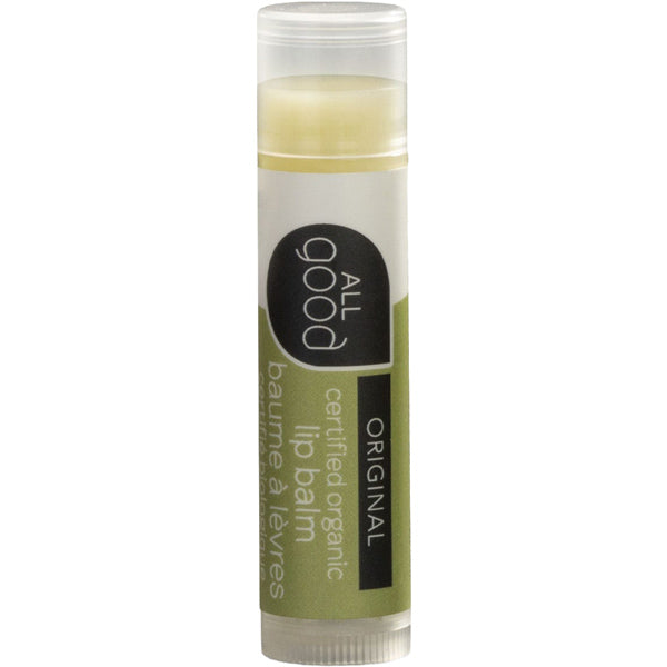 All Good Lips Original Organic Lip Balm - Natural Moisturizing & Hydrating for Dry, Chapped Lips - Perfect for Daily Use, Outdoor Activities & Travel