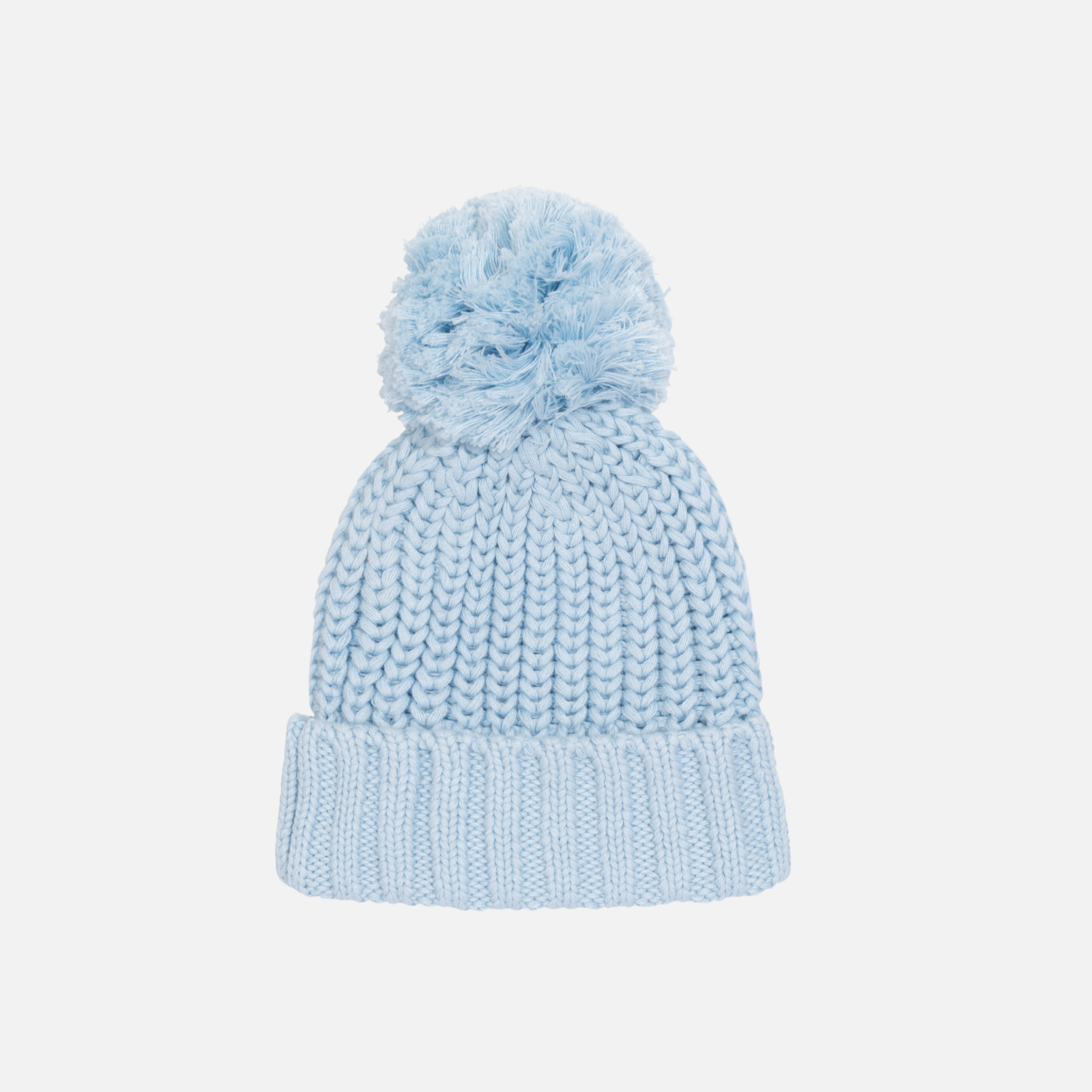 Super Chunky Knit Beanie - Sky Blue Winter Hat for Women & Men | Warm & Soft Acrylic Yarn | Perfect for Skiing, Snowboarding & Cold Weather Fashion