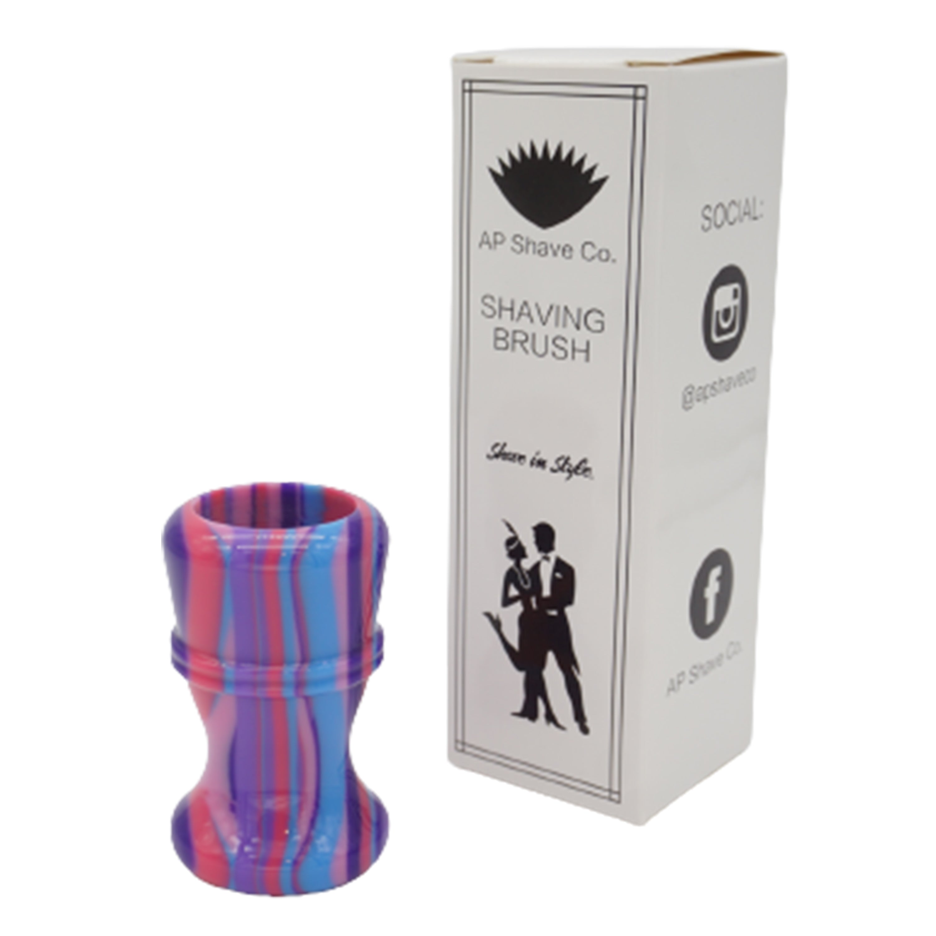 Premium Purple Haze Handmade Shaving Brush Handle - Fits 24mm & 26mm Knots - Perfect for Wet Shaving & Grooming Gifts for Men