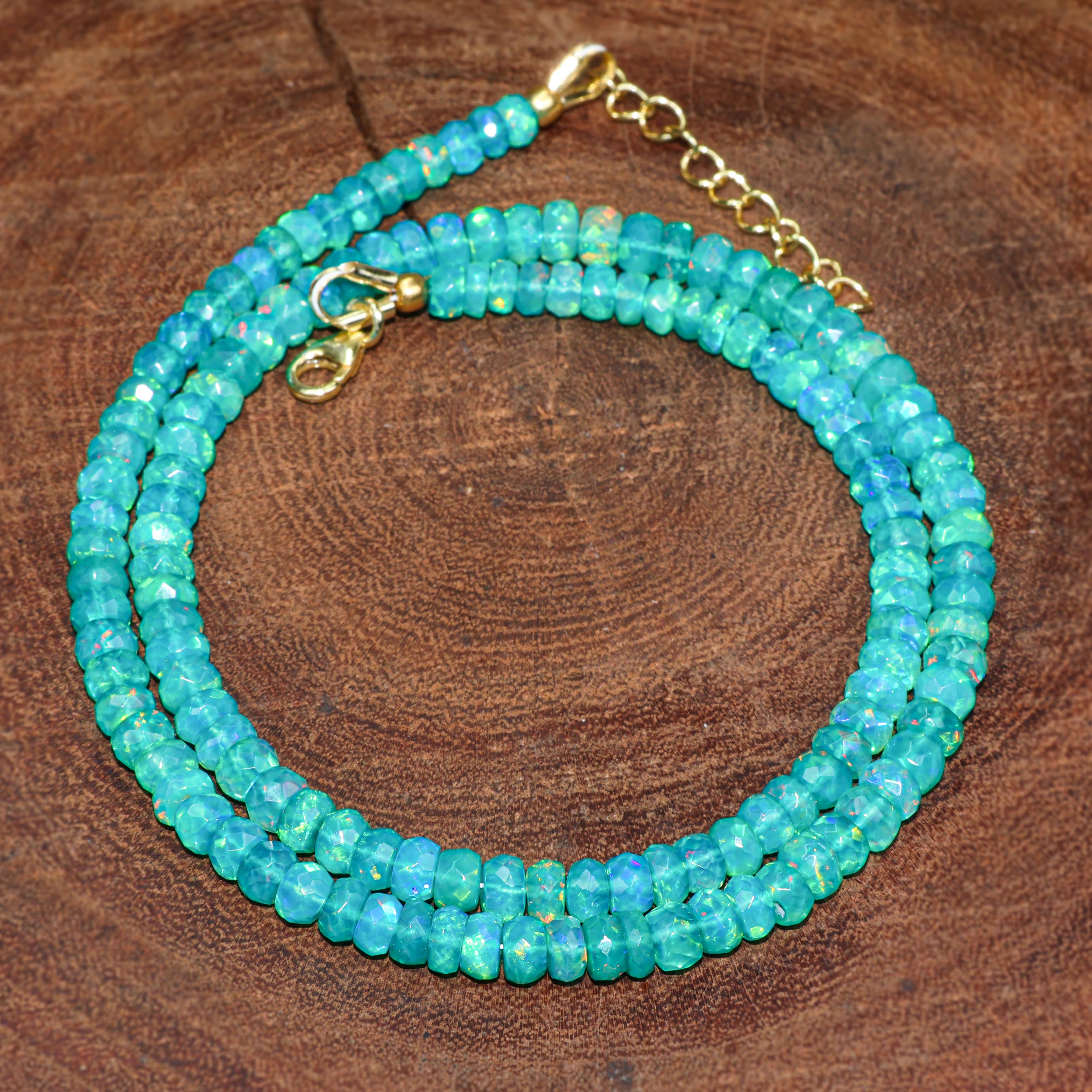 Green Opal Necklace for Women - Elegant Gemstone Jewelry Gift for Birthday, Anniversary & Special Occasions | Perfect for Boho, Casual & Formal Outfits