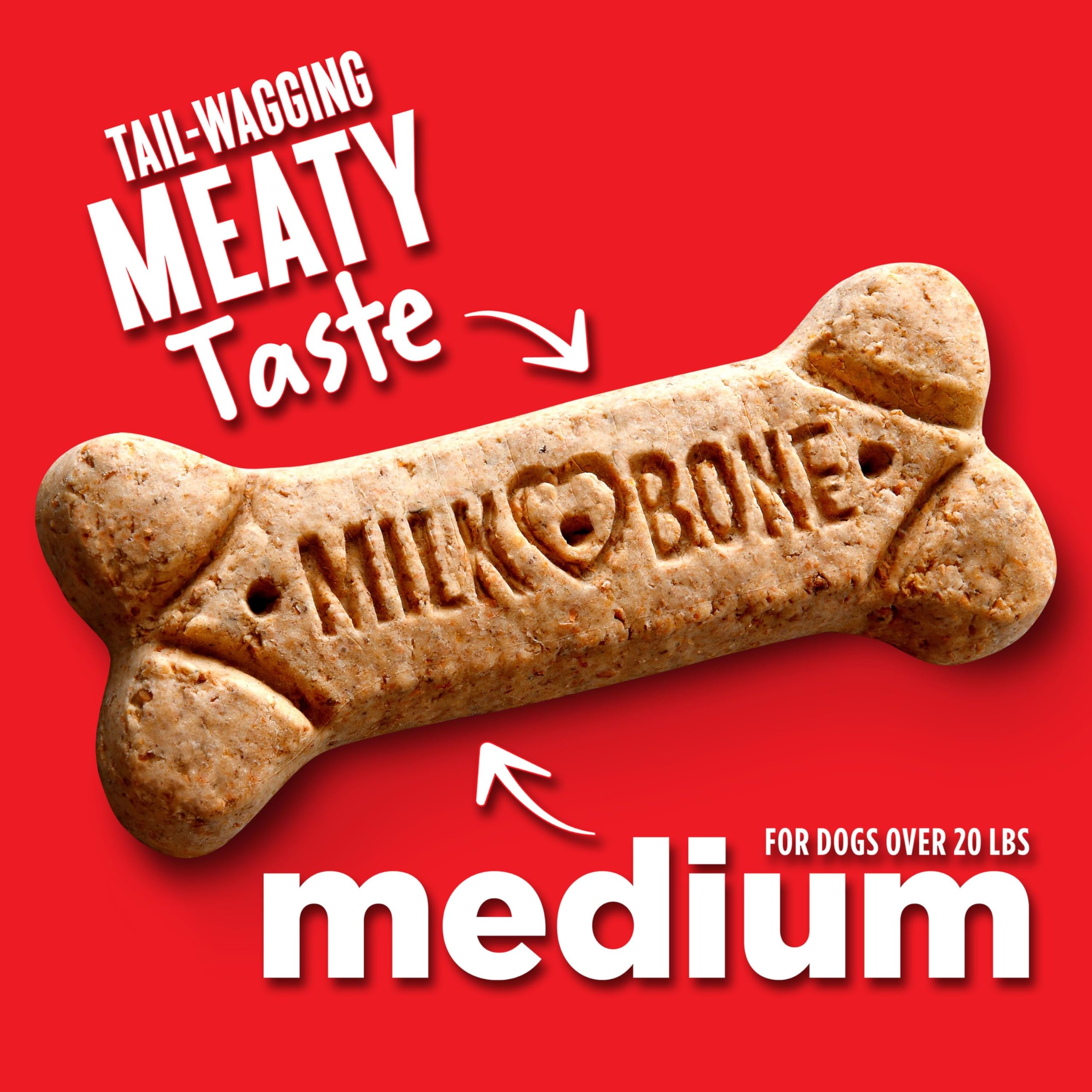 Milk-Bone Original Dog Treats for Medium Dogs - 24oz Crunchy Biscuits, Healthy Dental Care Snacks - Perfect for Training Rewards & Daily Treats (Packaging May Vary)