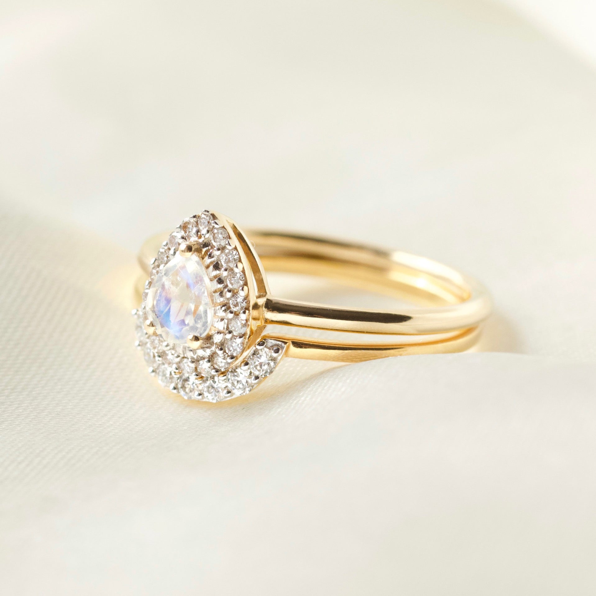Diamond U-Shaped Hugging Ring - Elegant & Comfortable Promise Ring for Women - Perfect for Anniversaries, Engagements & Romantic Gifts