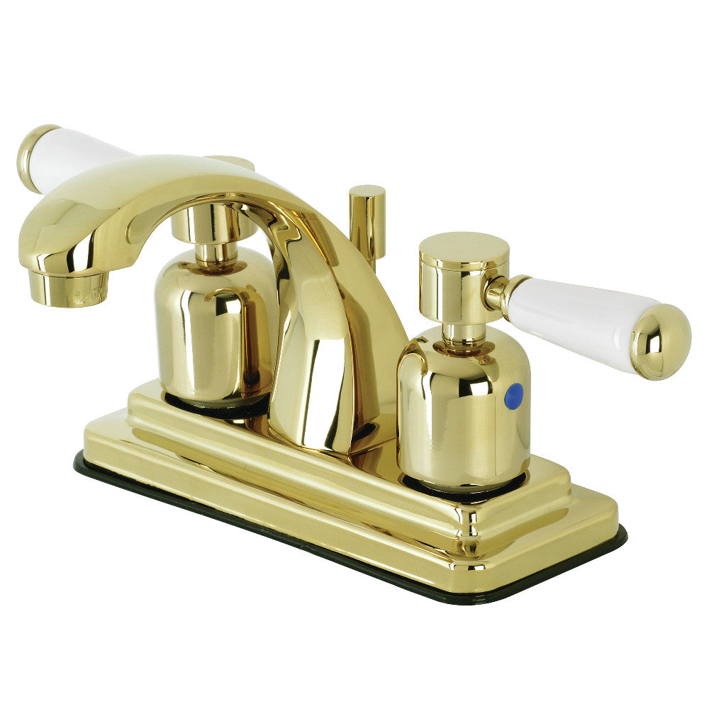 Kingston Brass KB4648DPL 4-Inch Centerset Bathroom Faucet - Chrome Finish, Single Handle, Low Lead Compliant - Perfect for Bathroom Sink Vanity and Powder Room Installation