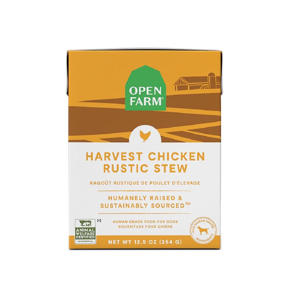 Premium Harvest Chicken Rustic Stew Dog Food Pouch - Grain-Free Wet Dog Food for Small & Medium Breeds - Perfect for Travel, Hiking & Outdoor Adventures