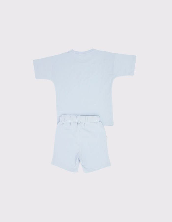 Kids Unisex Cotton Short Sleeve T-Shirt & Shorts Set - Perfect for Summer Play, School, and Casual Outfits