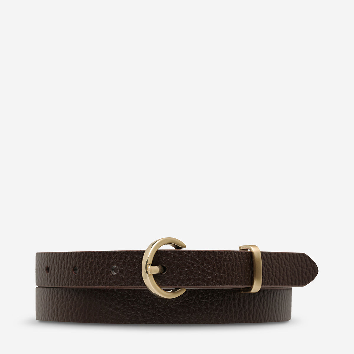 Trendy Chocolate & Gold Reversible Belt for Women - Perfect for Casual Outfits, Office Wear, and Date Nights
