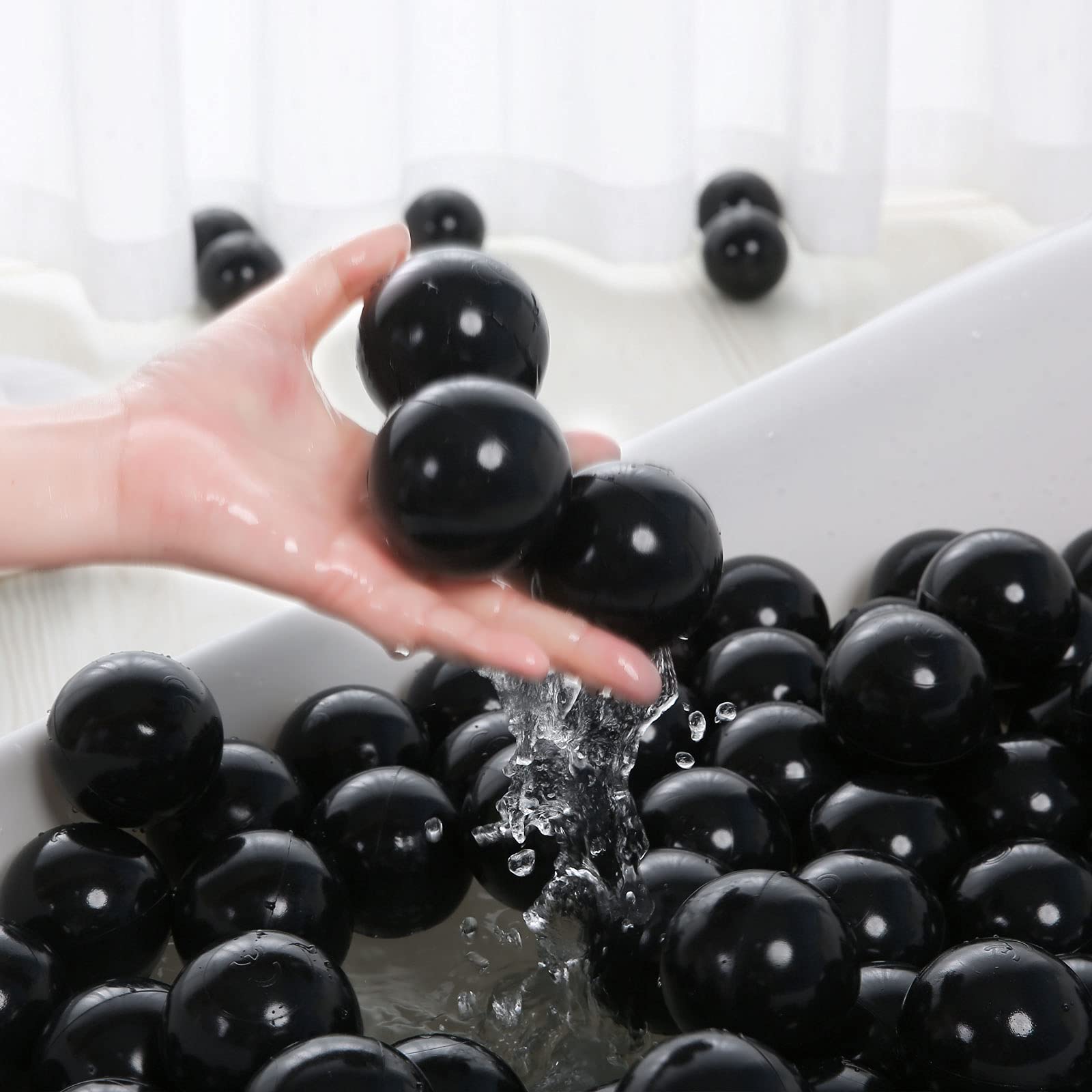 PlayMaty 2.36 Inch Non-Toxic Plastic Ball Pit Balls - 70 Pack Phthalate & BPA Free, Safe for Kids, Toddlers & Babies - Perfect for Playhouses, Tents, Playpens, Pools & Party Decorations