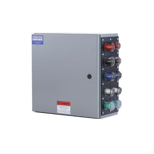 800A 347/600V Double Set Screw Camlock Connection Box - Female Neutral Connector for Heavy-Duty Power Distribution in Construction Sites and Industrial Applications
