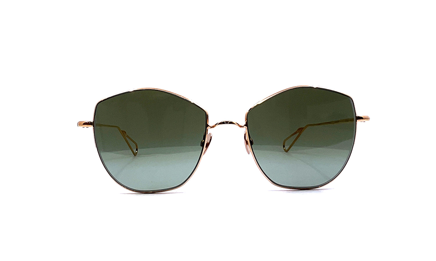 Ahlem La Seine Sun (Peony Gold) Sunglasses - Luxury Designer Shades for Women - Perfect for Beach, Driving & Outdoor Activities